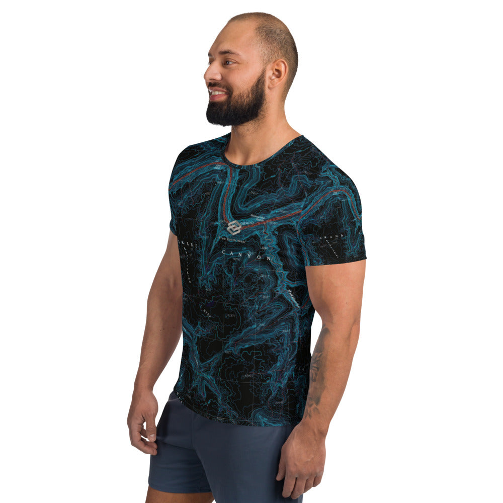Grand Canyon Midnight Men's Athletic T-shirt