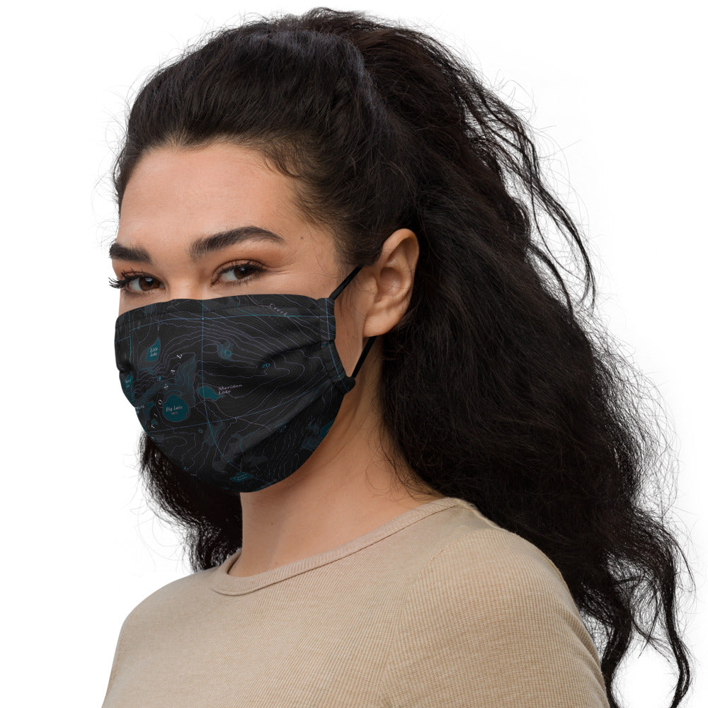 Rattlesnake Wilderness Midnight Premium Face Mask