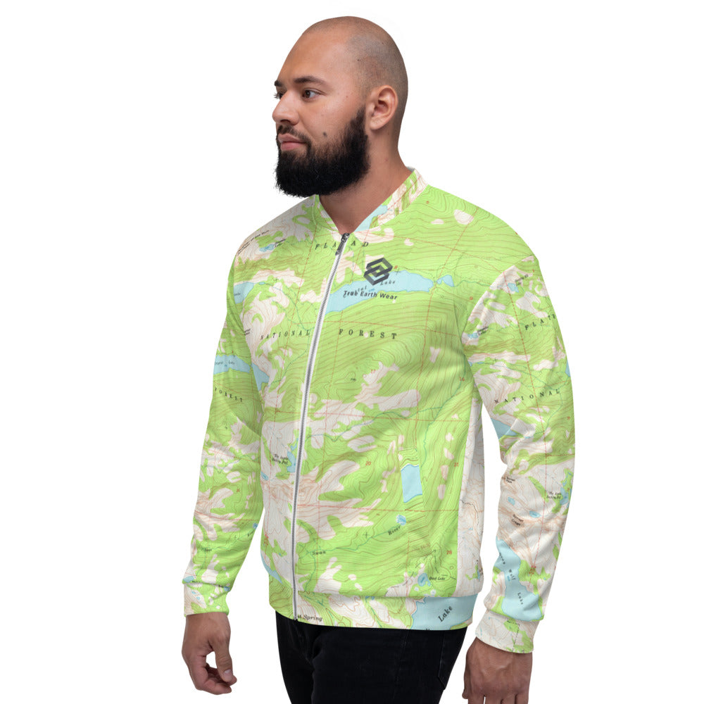Gray Wolf Unisex Bomber Jacket