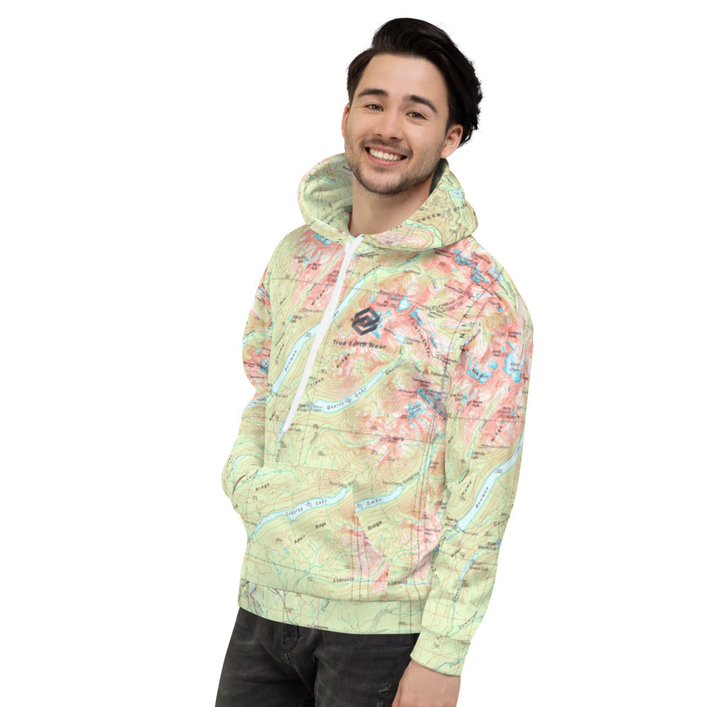 Bowman Lake Treeline Hoodie
