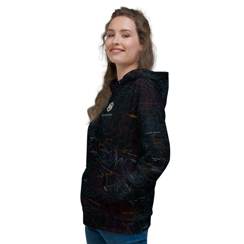 Grand Teton Midnight Treeline Hoodie