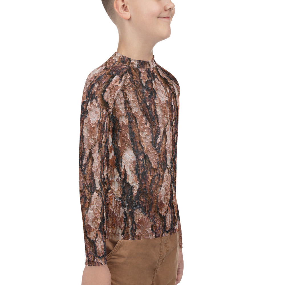 Red Ponderosa Youth Rash Guard