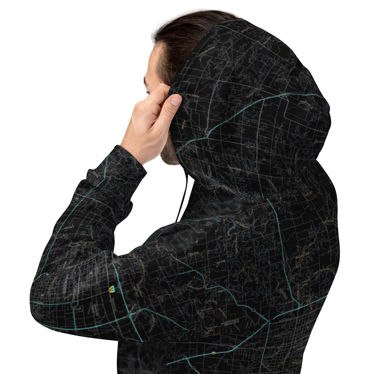 Springfield MO Midnight Route 66 Treeline Hoodie