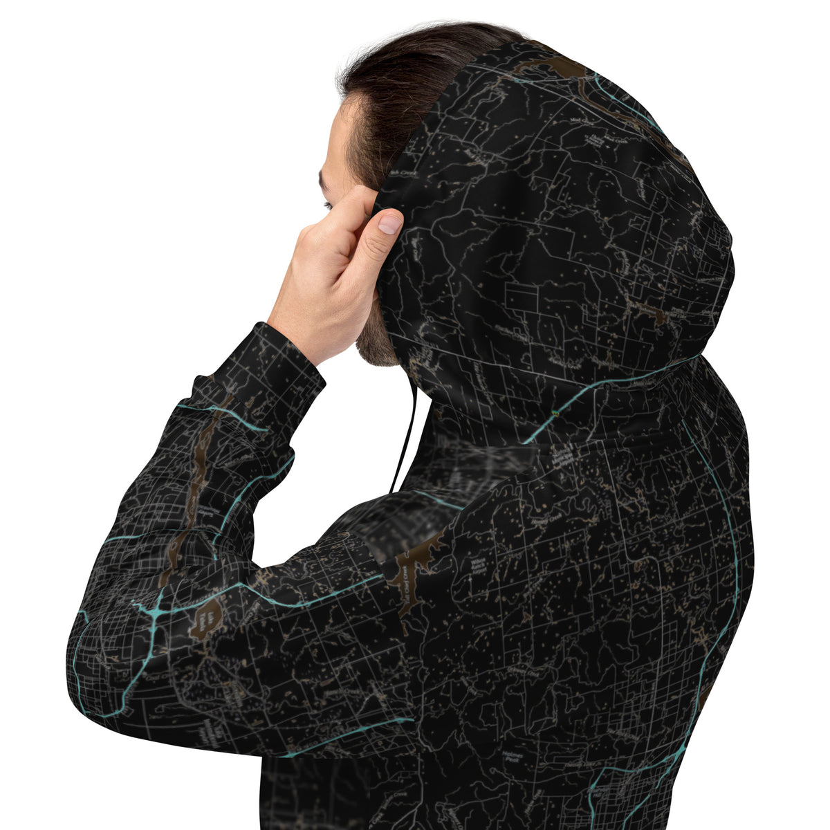 Tulsa Route 66 Midnight Treeline Hoodie