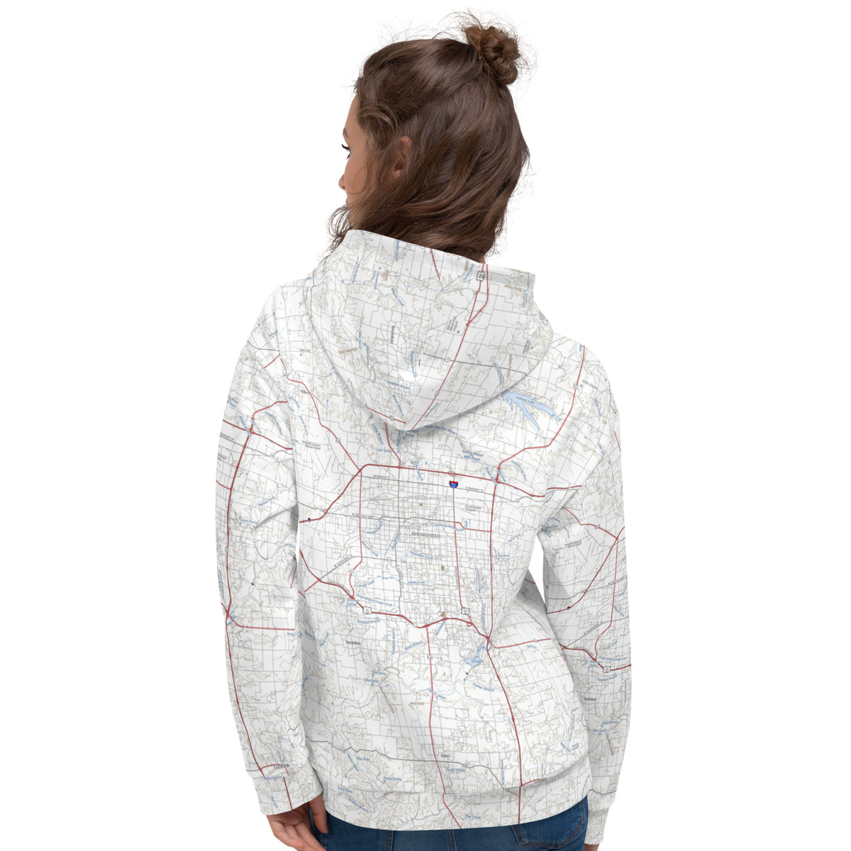 Springfield MO Route 66 Treeline Hoodie