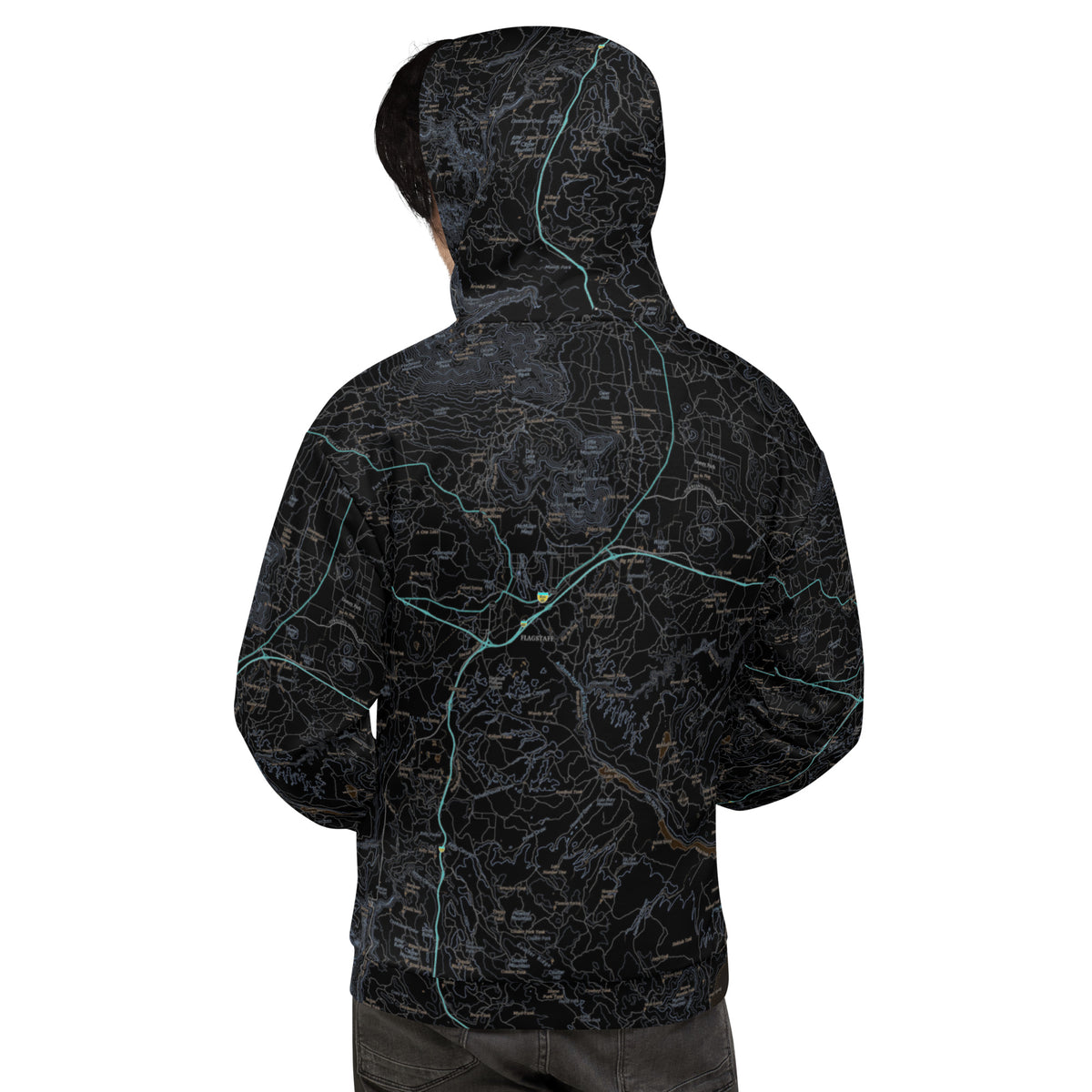 Flagstaff Midnight Route 66 Treeline Hoodie