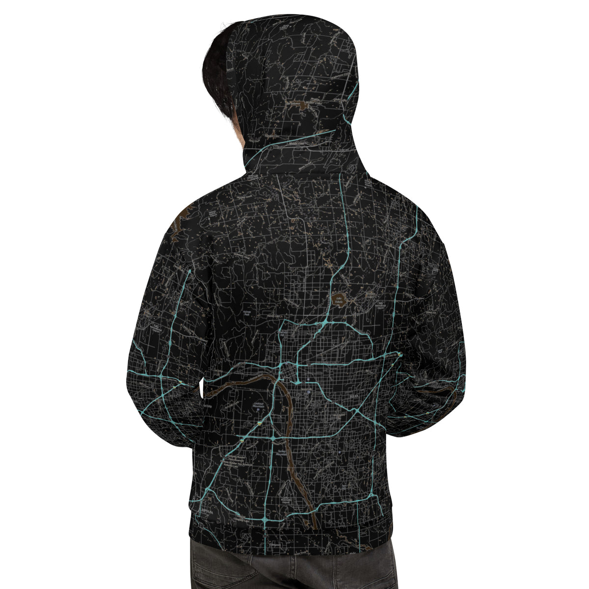 Tulsa Route 66 Midnight Treeline Hoodie