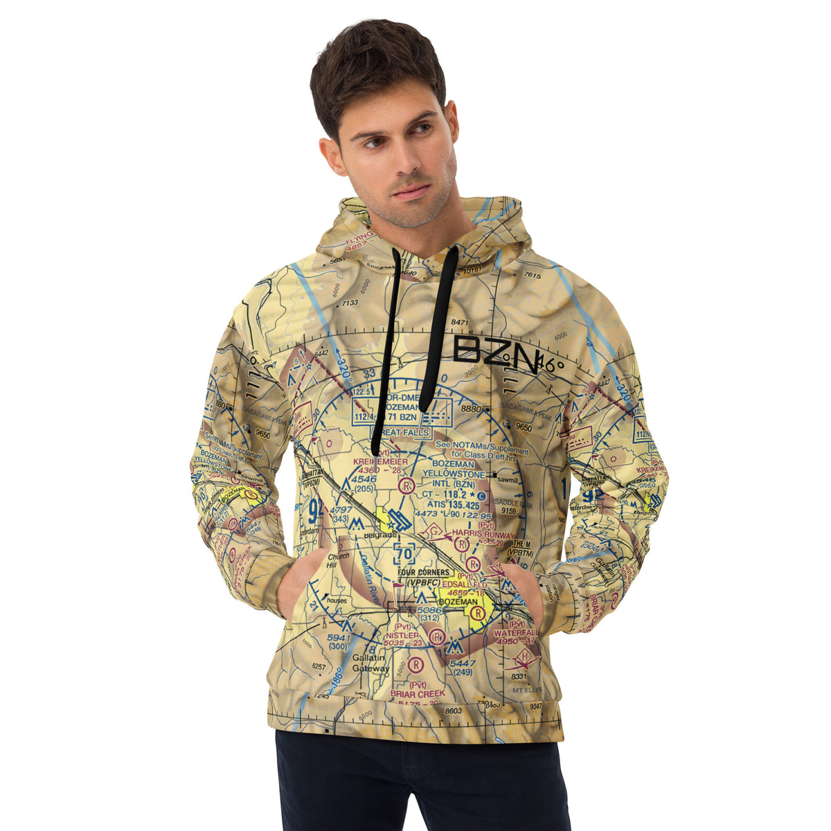 Bozeman BZN VFR Treeline Hoodie