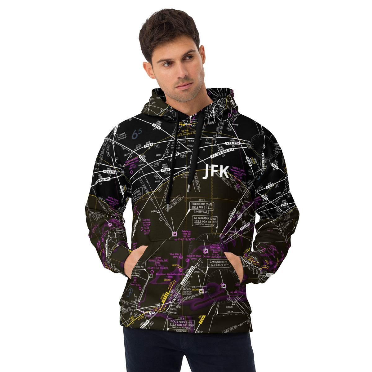 JFK Midnight IFR Treeline Hoodie