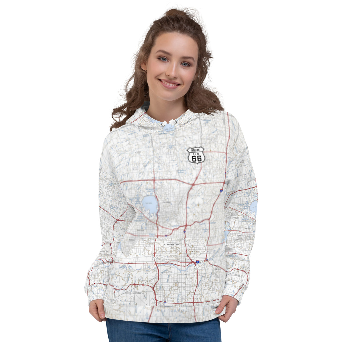 Oklahoma City Route 66 Treeline Hoodie