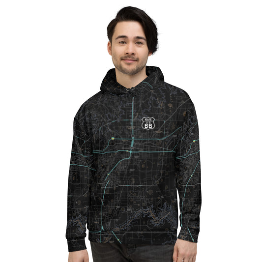 Amarillo Midnight Route 66 Treeline Hoodie