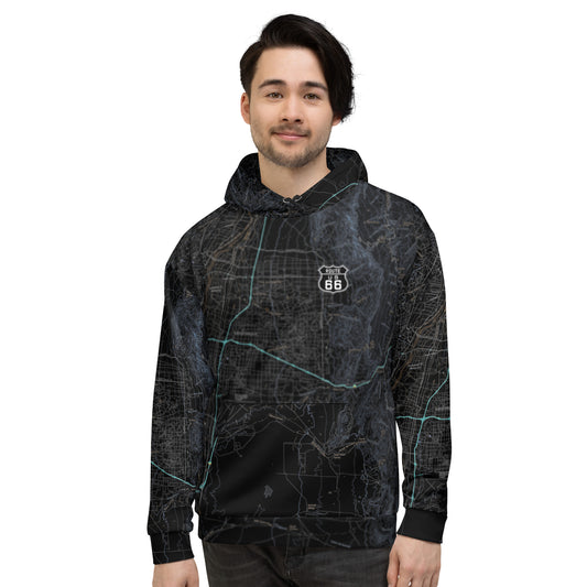 Albuquerque Midnight Route 66 Treeline Hoodie
