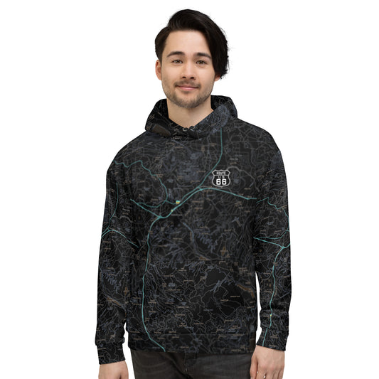 Flagstaff Midnight Route 66 Treeline Hoodie