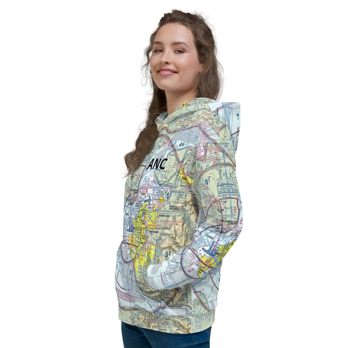 Anchorage ANC VFR Treeline Hoodie