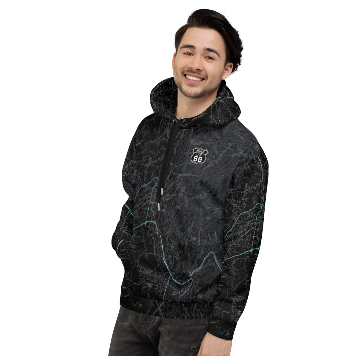 Santa Fe Midnight Route 66 Treeline Hoodie