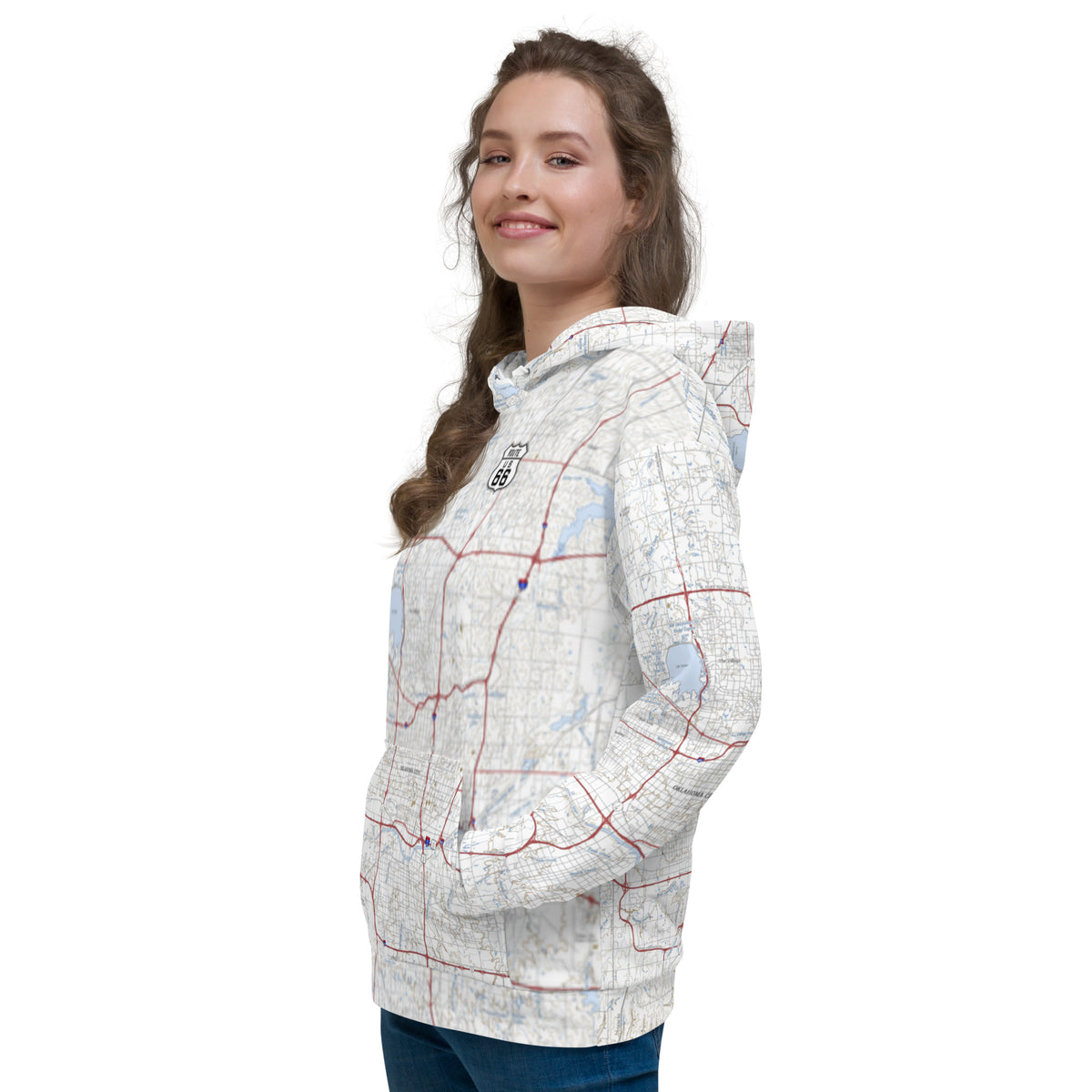 Oklahoma City Route 66 Treeline Hoodie