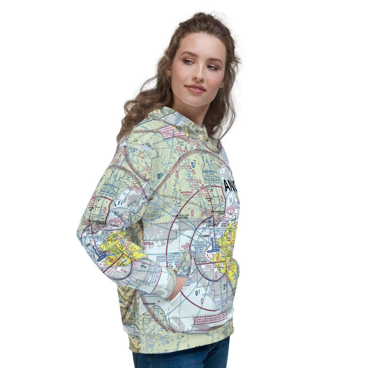 Anchorage ANC VFR Treeline Hoodie