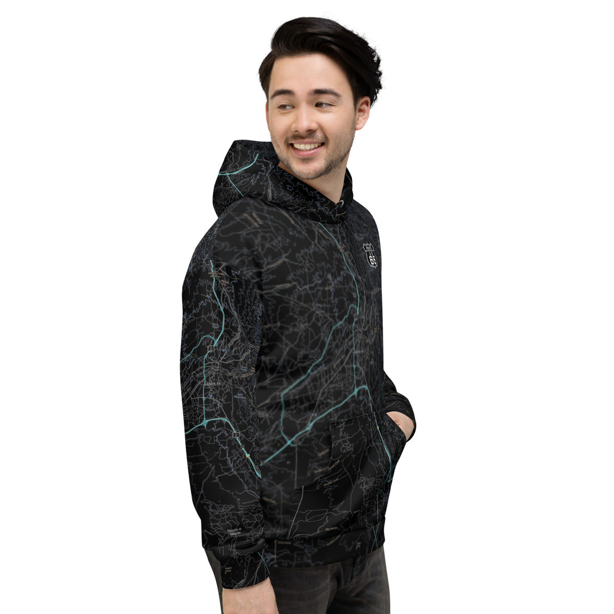 Santa Fe Midnight Route 66 Treeline Hoodie