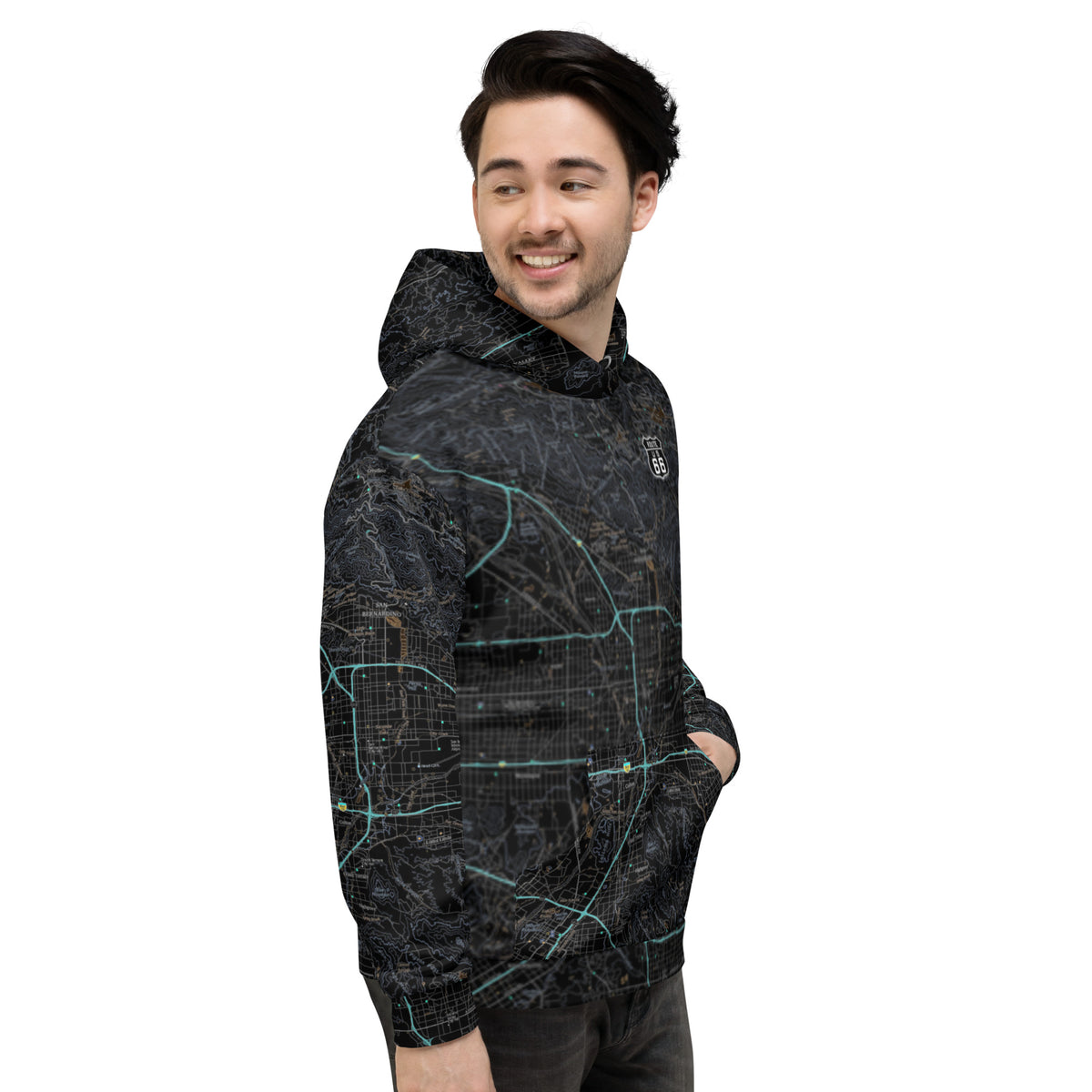 San Bernadino Midnight Route 66 Hoodie