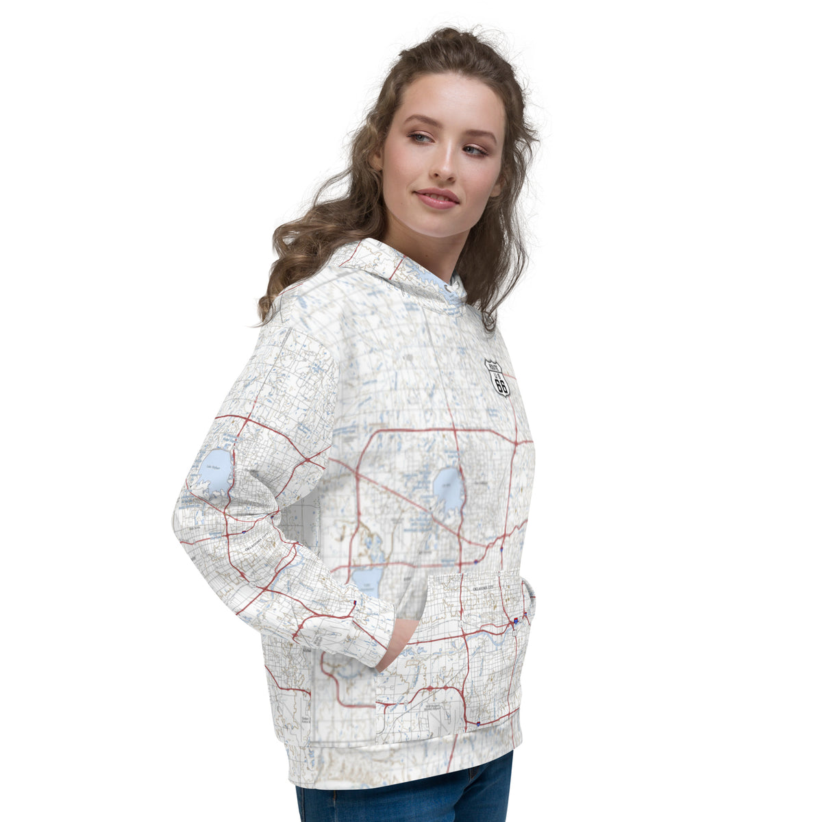 Oklahoma City Route 66 Treeline Hoodie