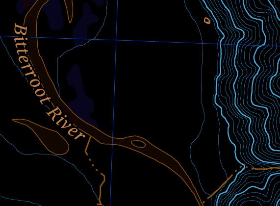 Conner to Darby with contours Midnight Trail Guide Men's Top