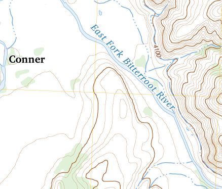 Conner to Darby with contours Trail Guide Men's Top