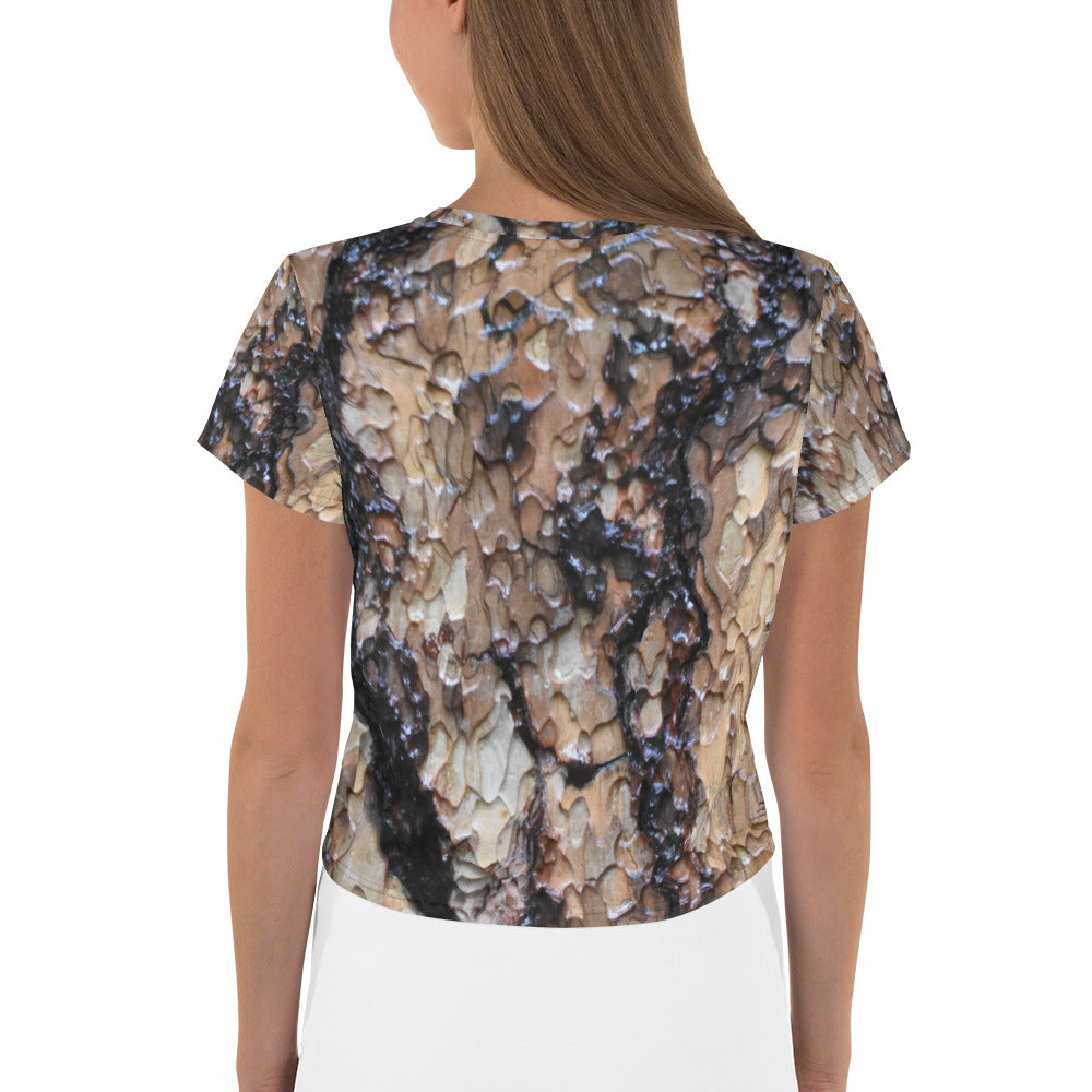 Black Ponderosa Women's Crop Tee
