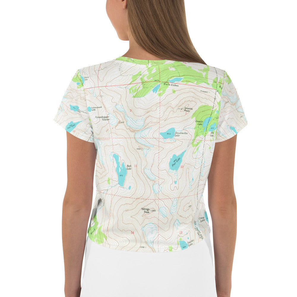 Crazy Mountains Crop Tee