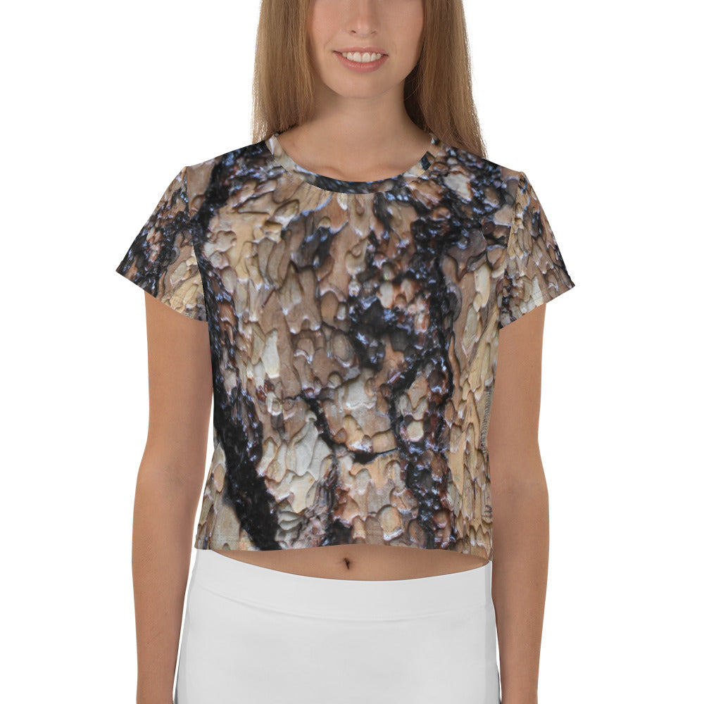 Black Ponderosa Women's Crop Tee