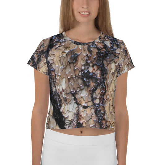 Black Ponderosa Women's Crop Tee