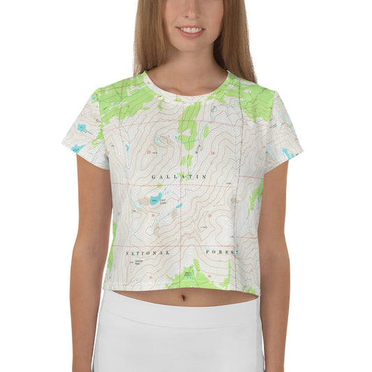 Crazy Mountains Crop Tee