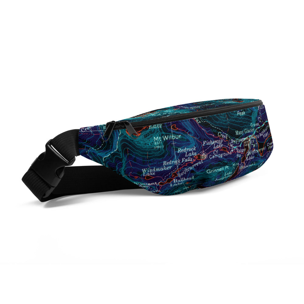 Many Glacier Midnight Fanny Pack