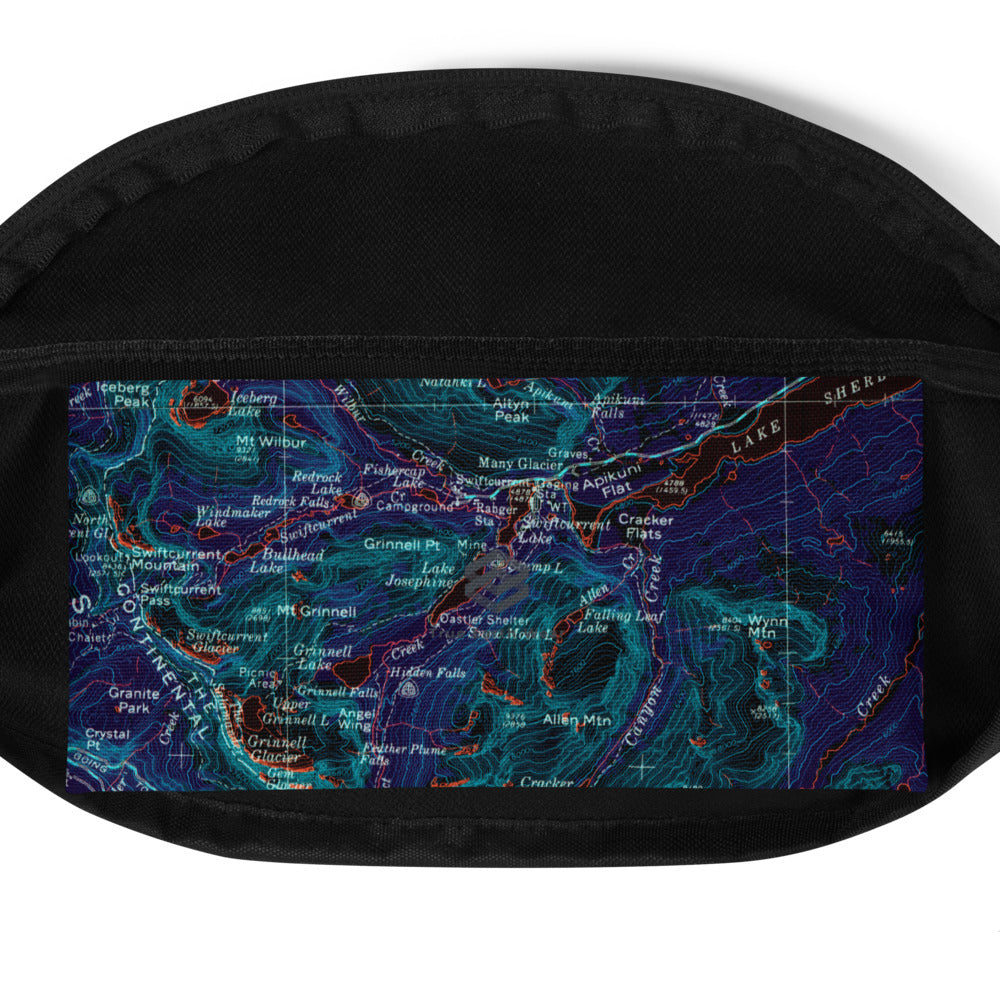 Many Glacier Midnight Fanny Pack