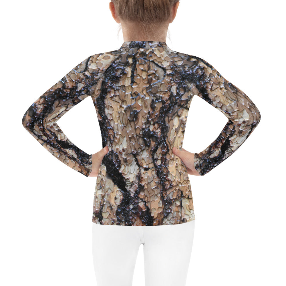 Black Ponderosa Kid's Rash Guard