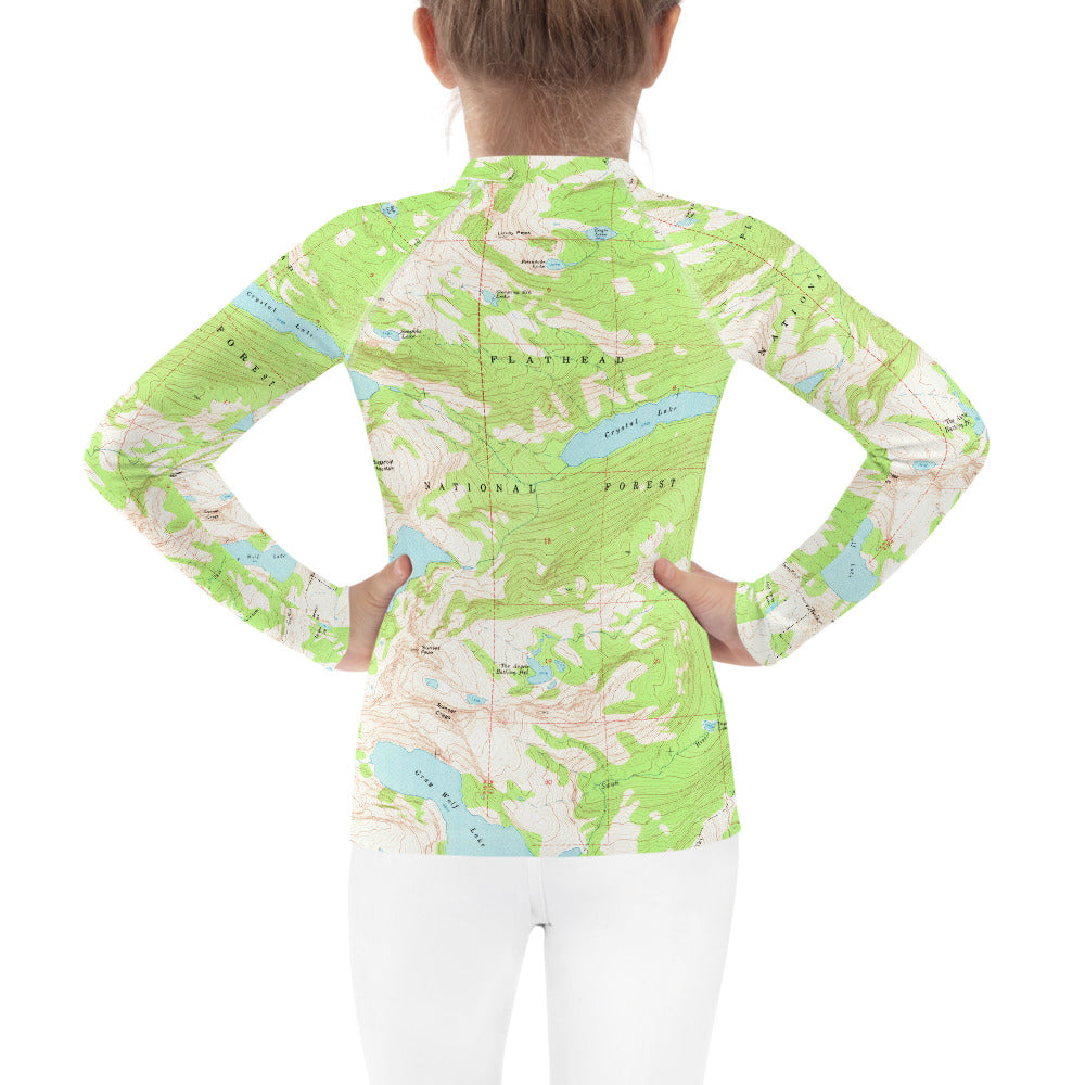 Gray Wolf Kid's Rash Guard