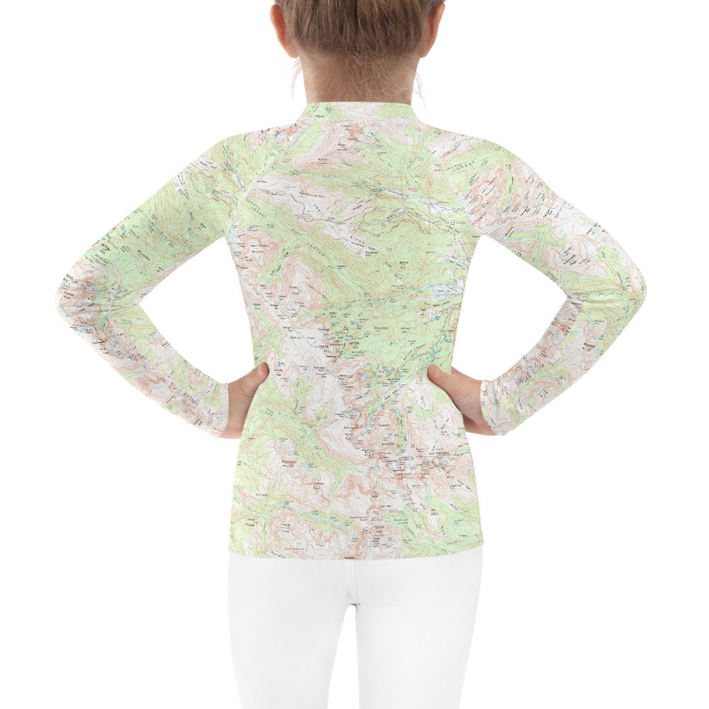Longs Peak Kids Rash Guard