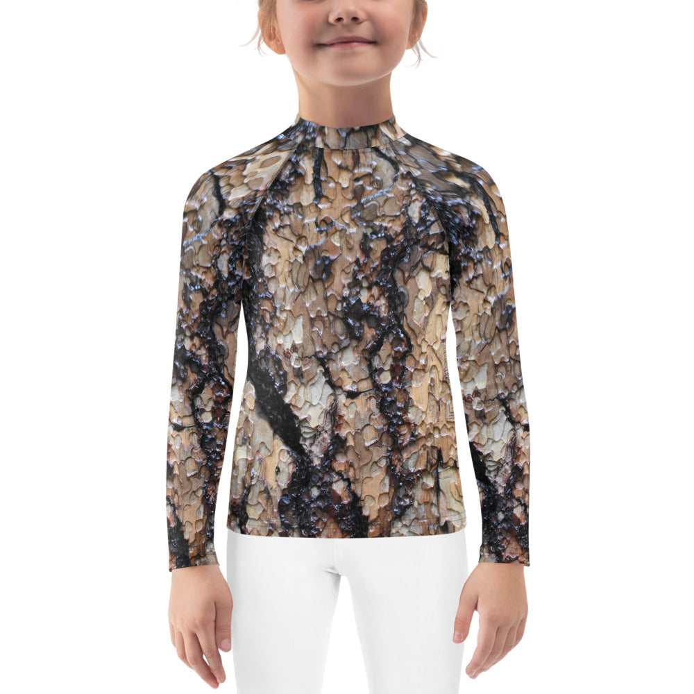 Black Ponderosa Kid's Rash Guard