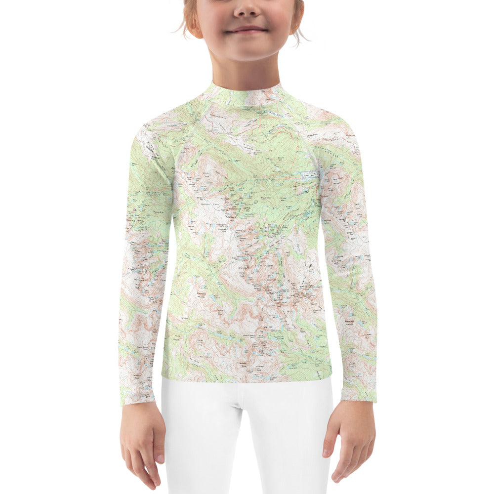 Longs Peak Kids Rash Guard