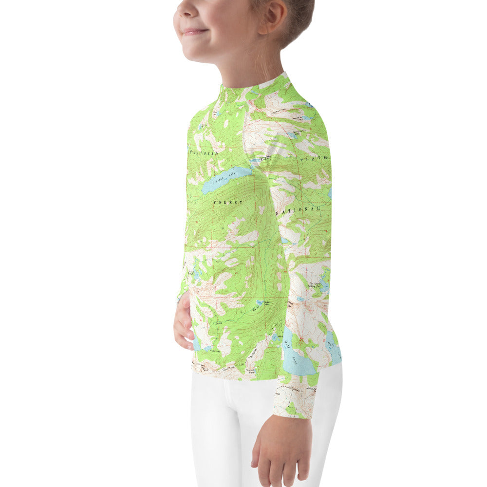 Gray Wolf Kid's Rash Guard