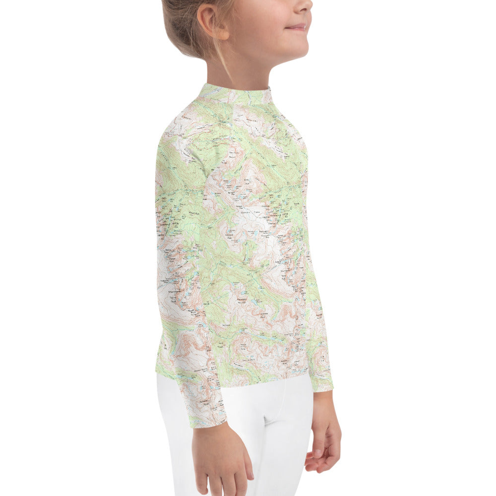 Longs Peak Kids Rash Guard