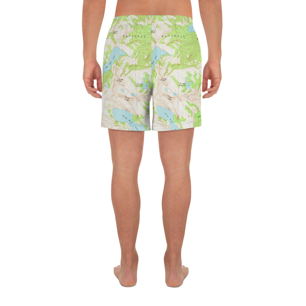 Gray Wolf Men's Athletic Long Shorts