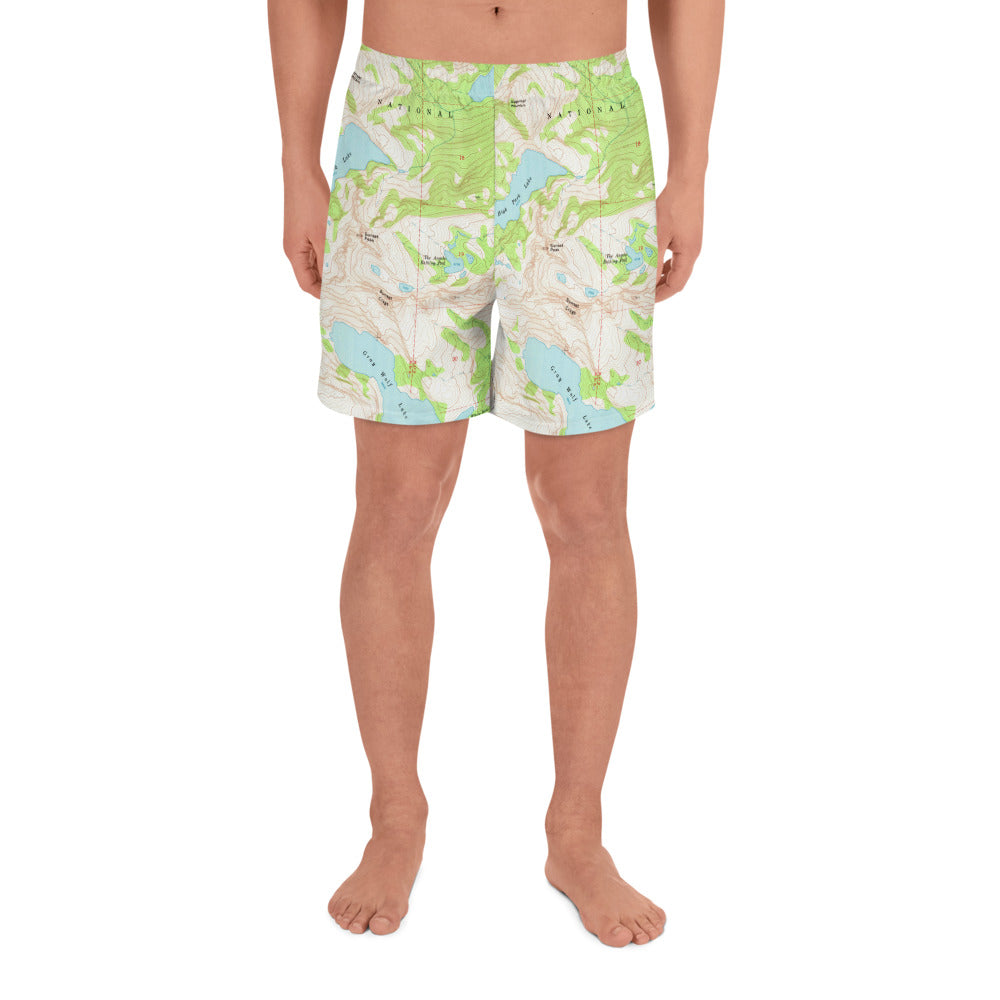 Gray Wolf Men's Athletic Long Shorts