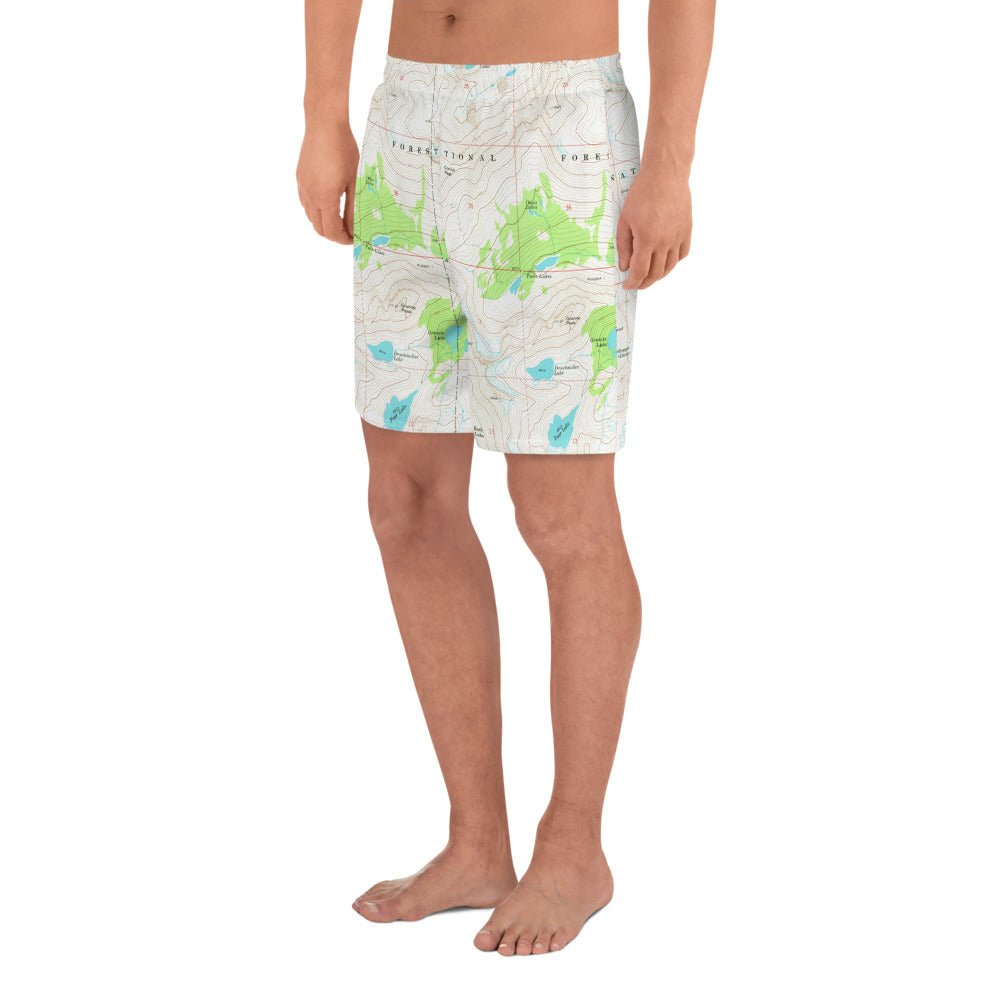 Crazy Mountains Men's Athletic Long Shorts