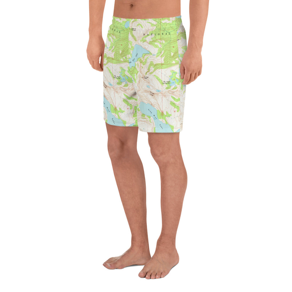 Gray Wolf Men's Athletic Long Shorts