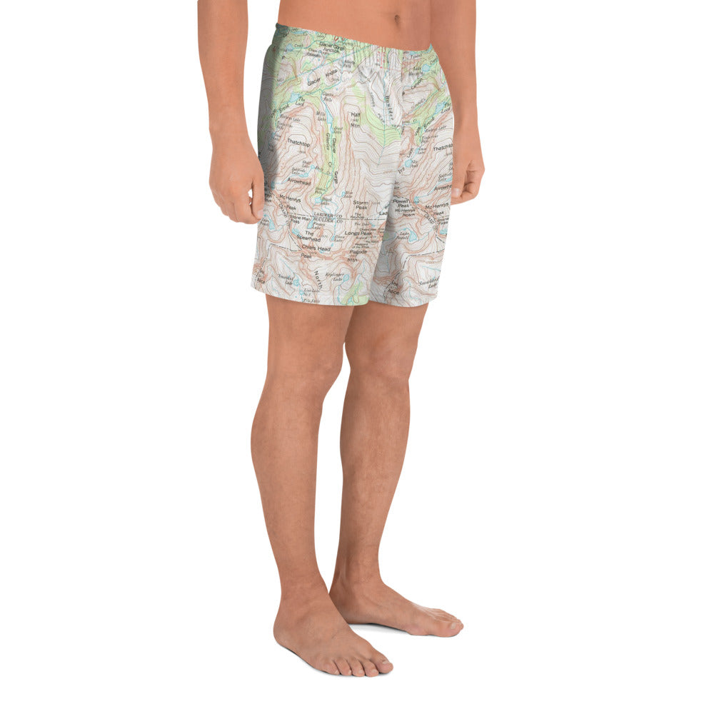 Longs Peak Men's Athletic Long Shorts