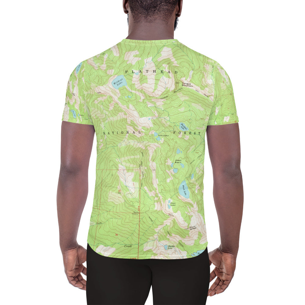 Jewel Basin Men's Athletic T-shirt