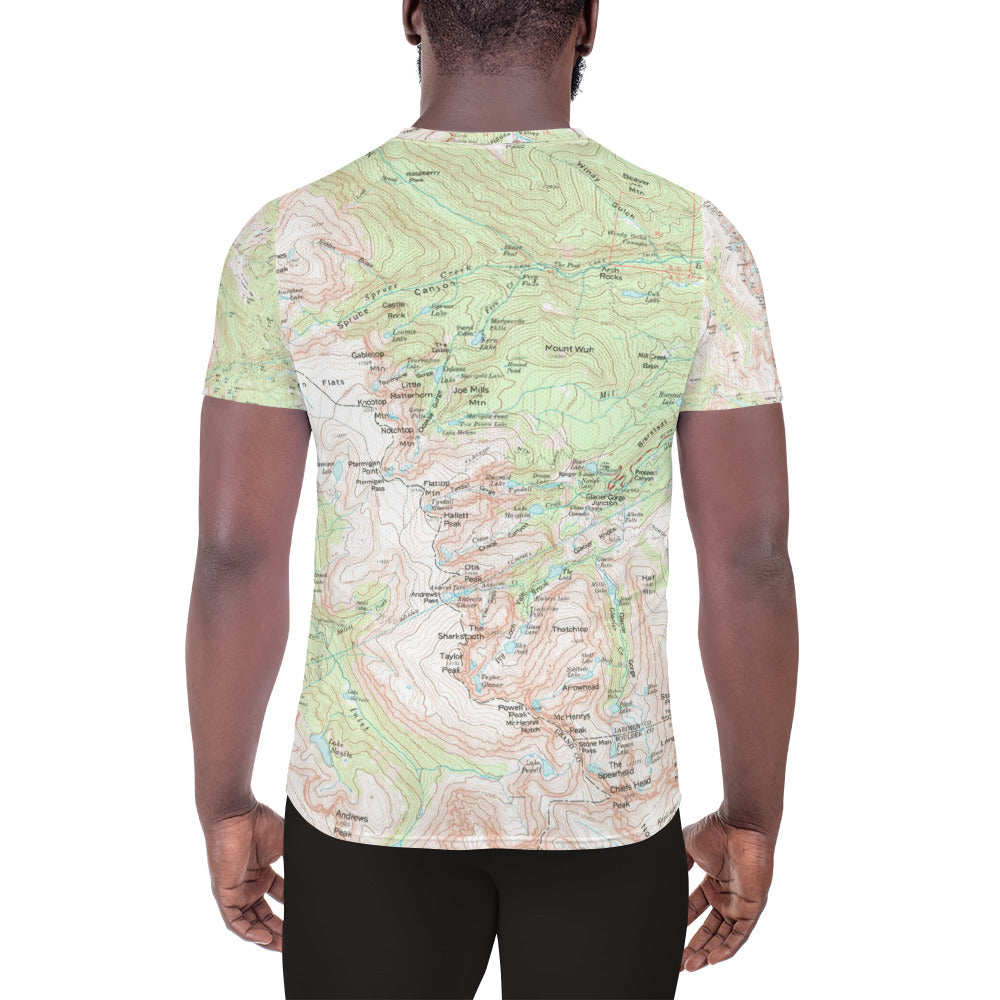 Longs Peak Men's Athletic T-shirt