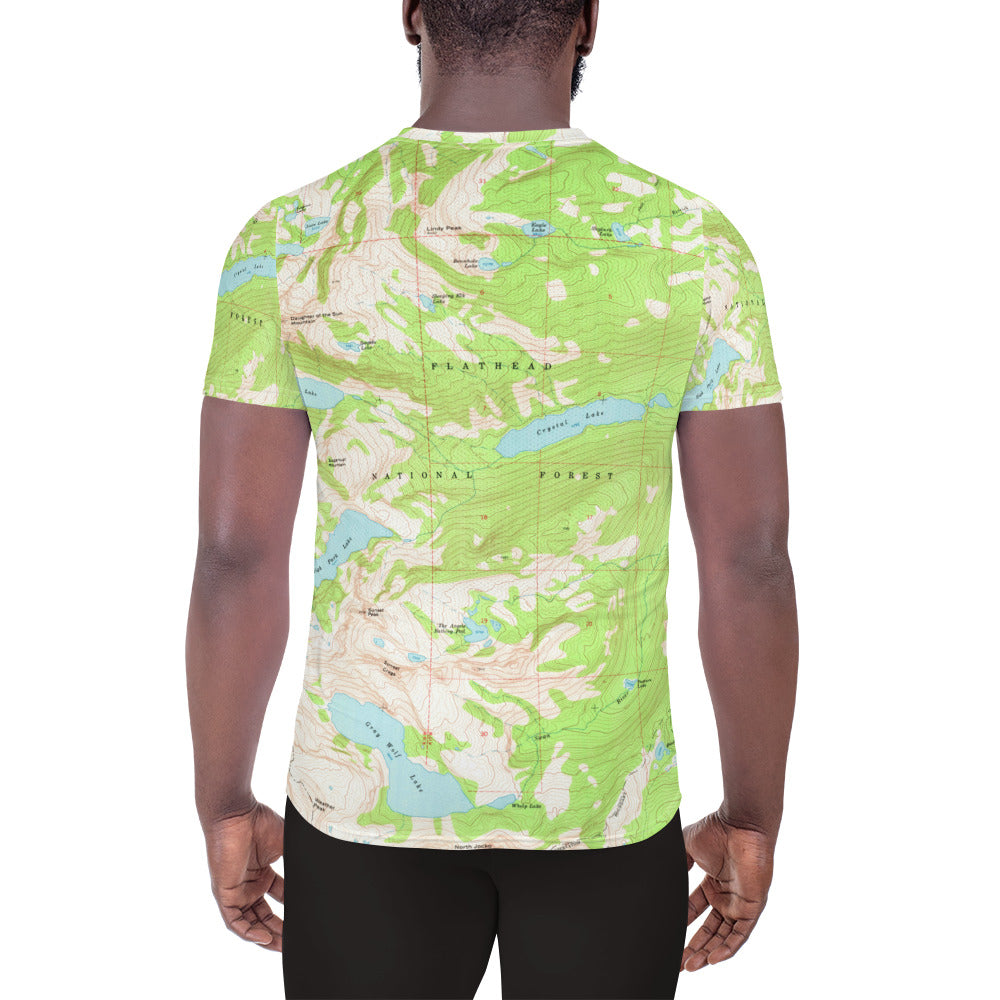 Gray Wolf Men's Athletic T-shirt