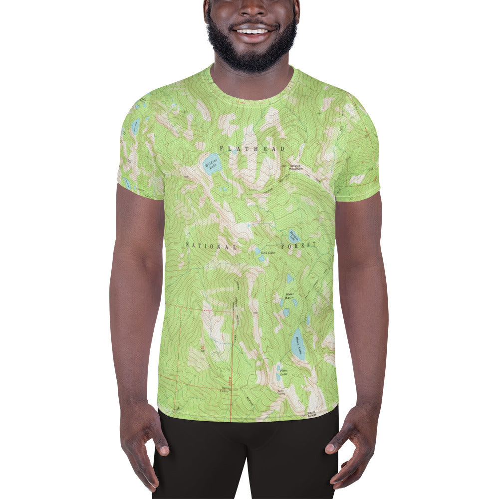 Jewel Basin Men's Athletic T-shirt