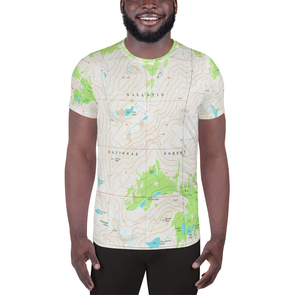 Crazy Mountains Men's Athletic T-shirt